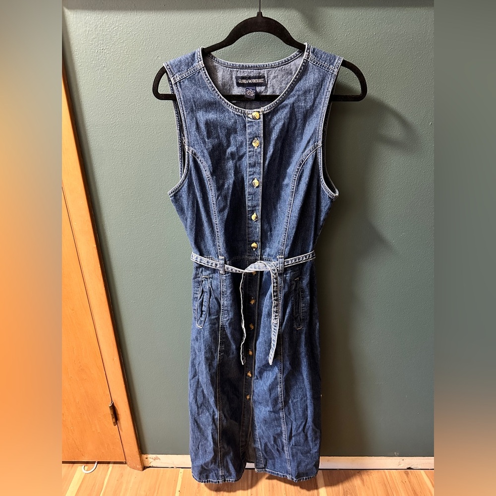 Vintage Gloria Vanderbilt Blue Denim Dress